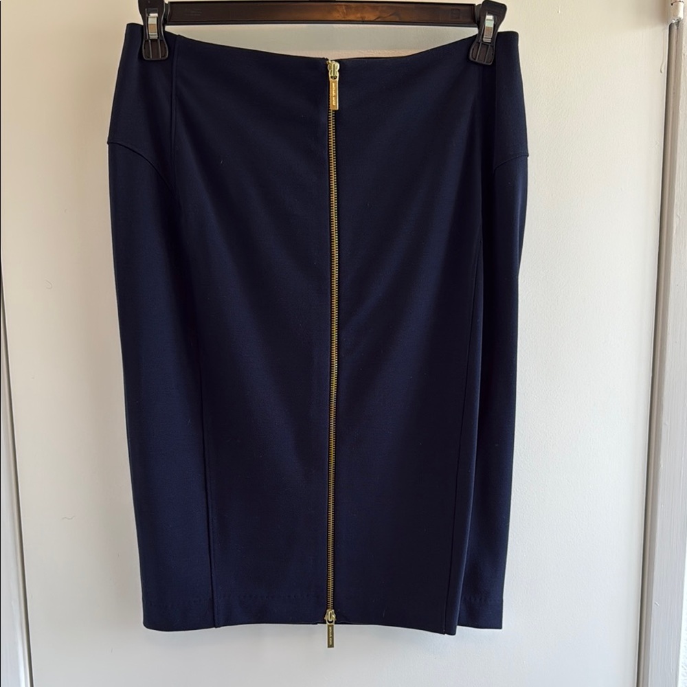 New with Tags! Michael Kors Navy Knee-Length Pencil Skirt